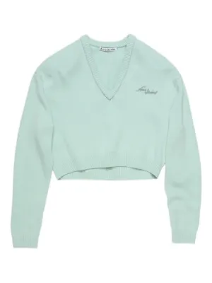 Acne Studios ハートプリント チャンキーニット セーター | ピンク