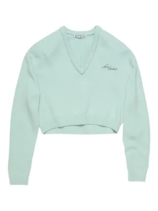 Acne Studios ロゴ スウェットシャツ | グリーン | FARFETCH JP