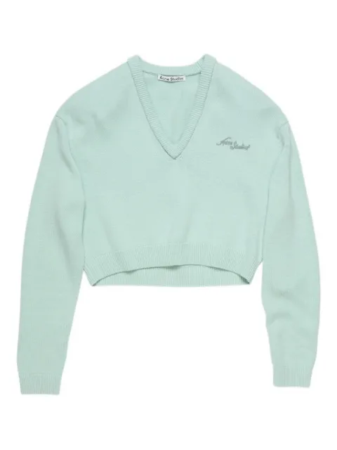 Acne Studios Sweatshirt mit V-Ausschnitt
