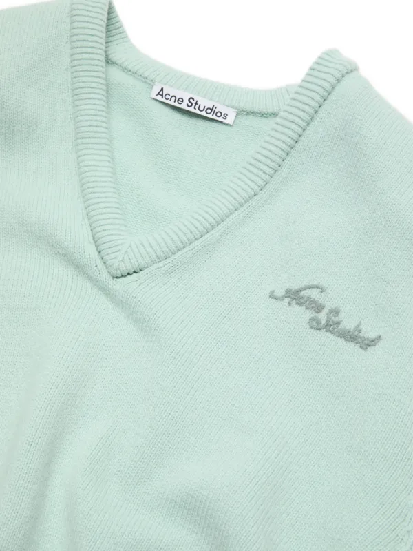 破格｜Acne Studios スウェット M グリーン ロゴ オーバーサイズ Acne Studios ロゴ スウェットシャツ | グリーン | FARFETCH JP