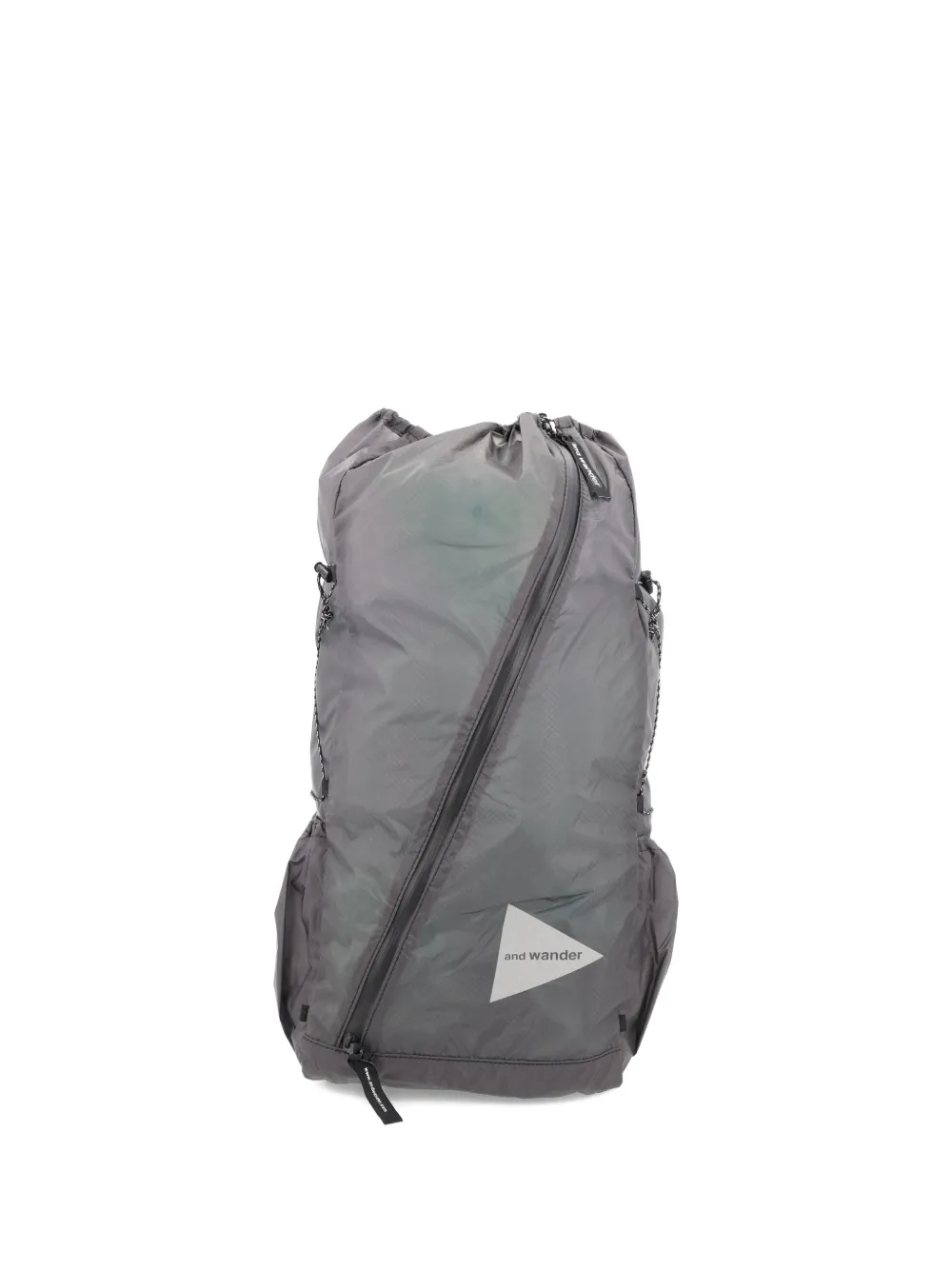 and Wander zip-front backpack - Grigio