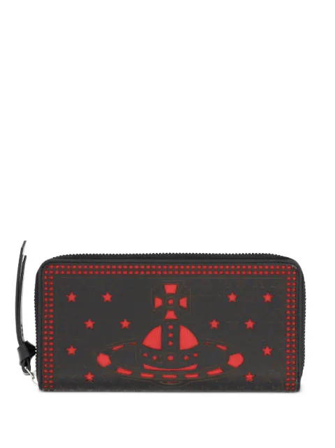 Vivienne Westwood cut-out logo leather wallet