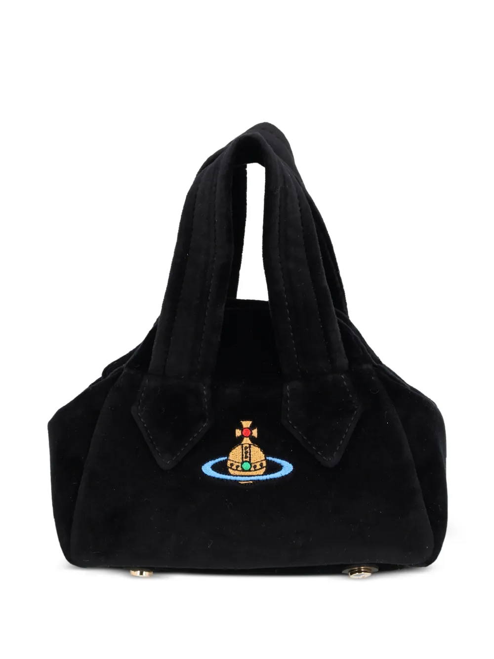 Vivienne Westwood Logo-detail Tote Bag In Brown