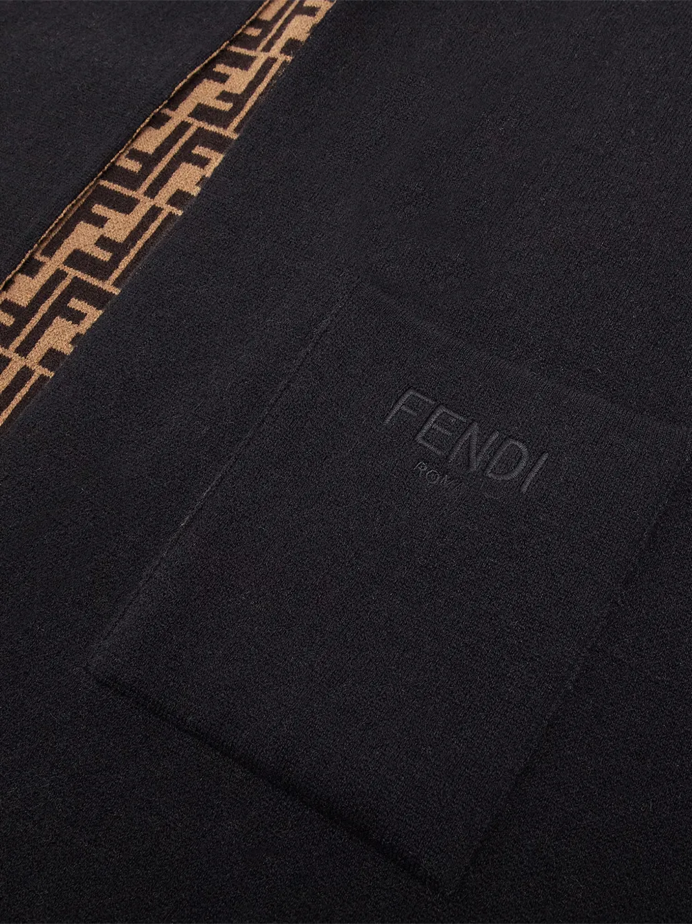  Fendi Kids Hooded Jacket - Black 