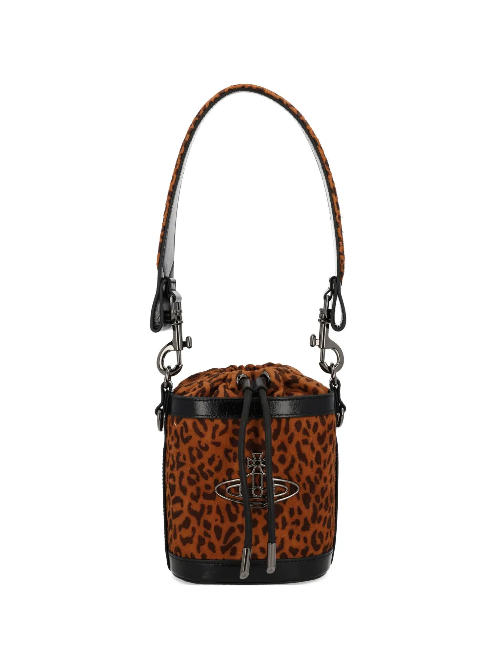 Vivienne Westwood animal-print Orb shoulder bag - Marrone
