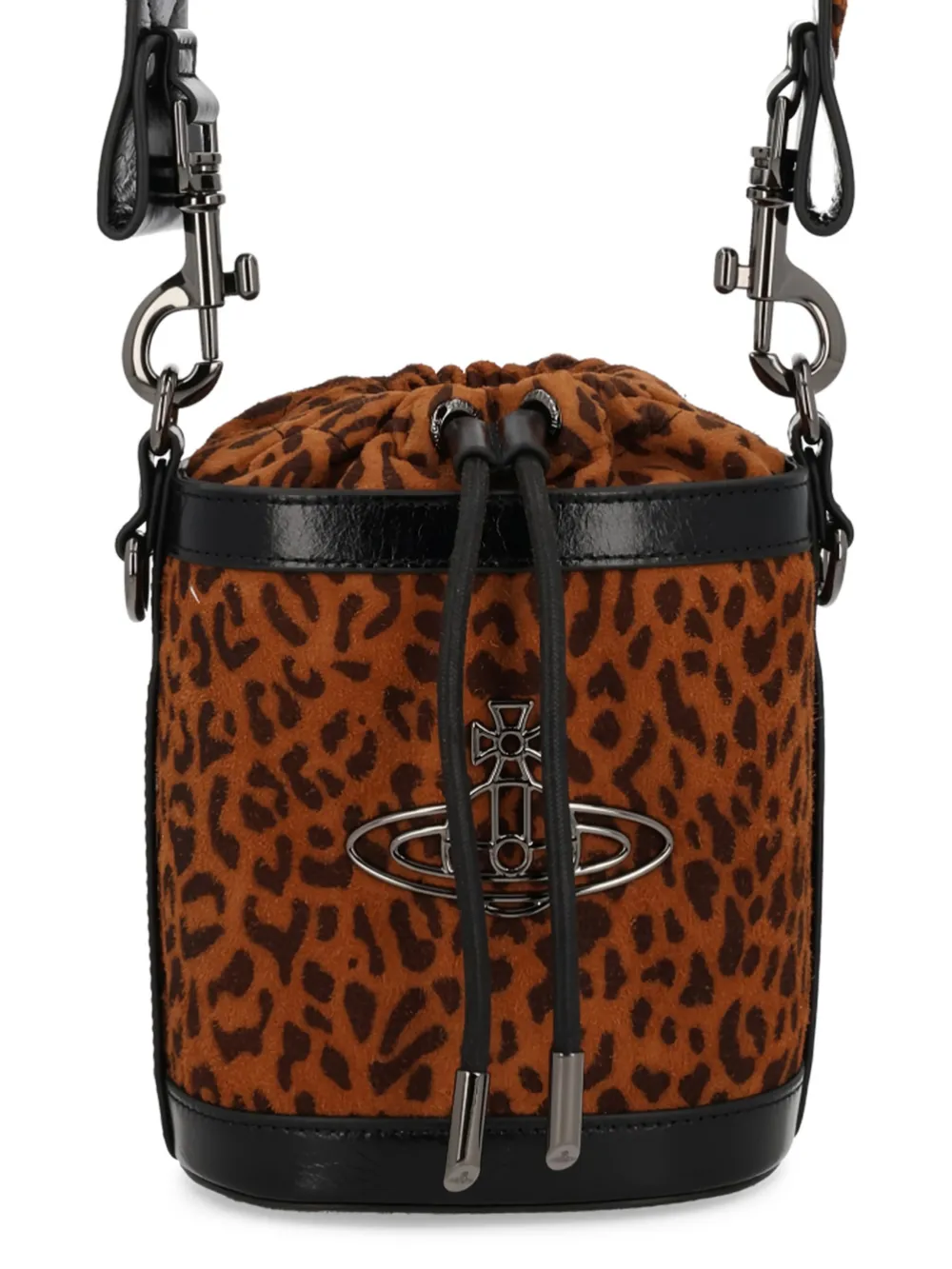 Vivienne Westwood Orb schoudertas met dierenprint Bruin