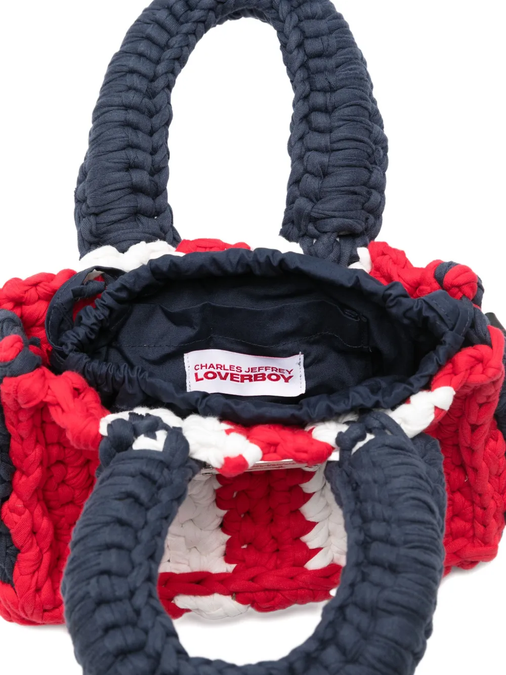 Charles Jeffrey Loverboy Kleine geweven shopper Rood