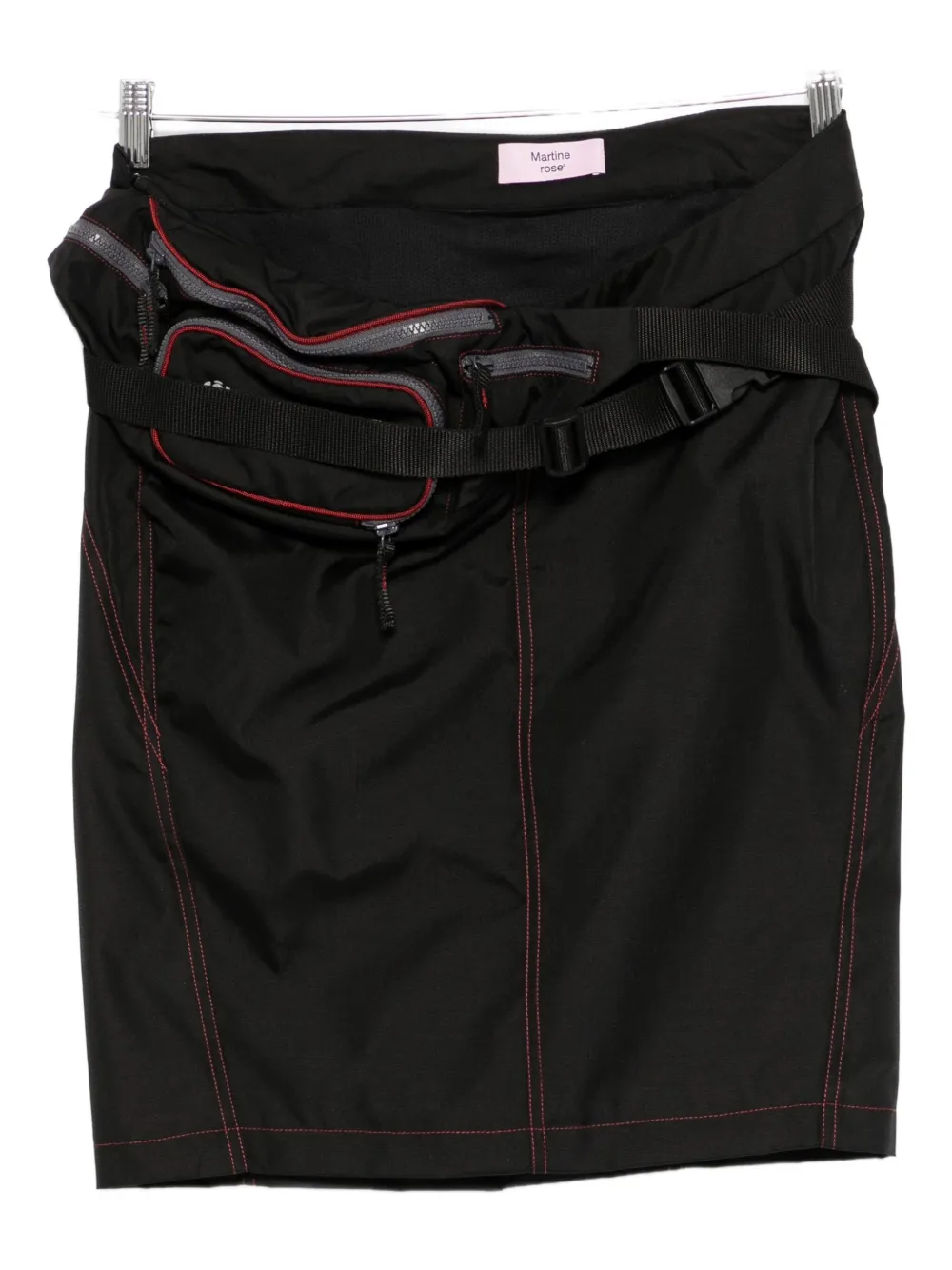 Martine Rose Bumbag Topstitching Skirt In Multi