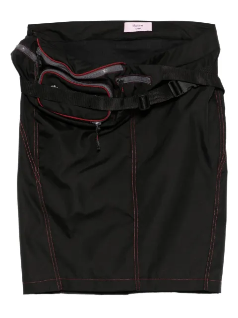 Martine Rose bumbag topstitching skirt