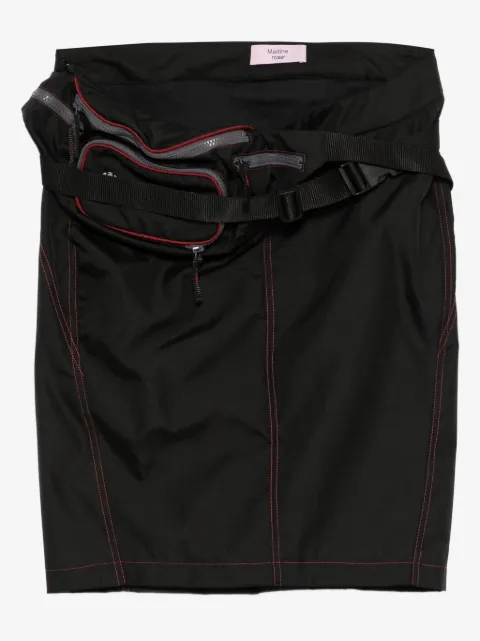 Martine Rose bumbag topstitching skirt