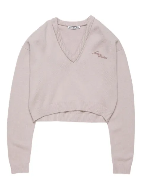Acne Studios v-neck embroidered sweater 