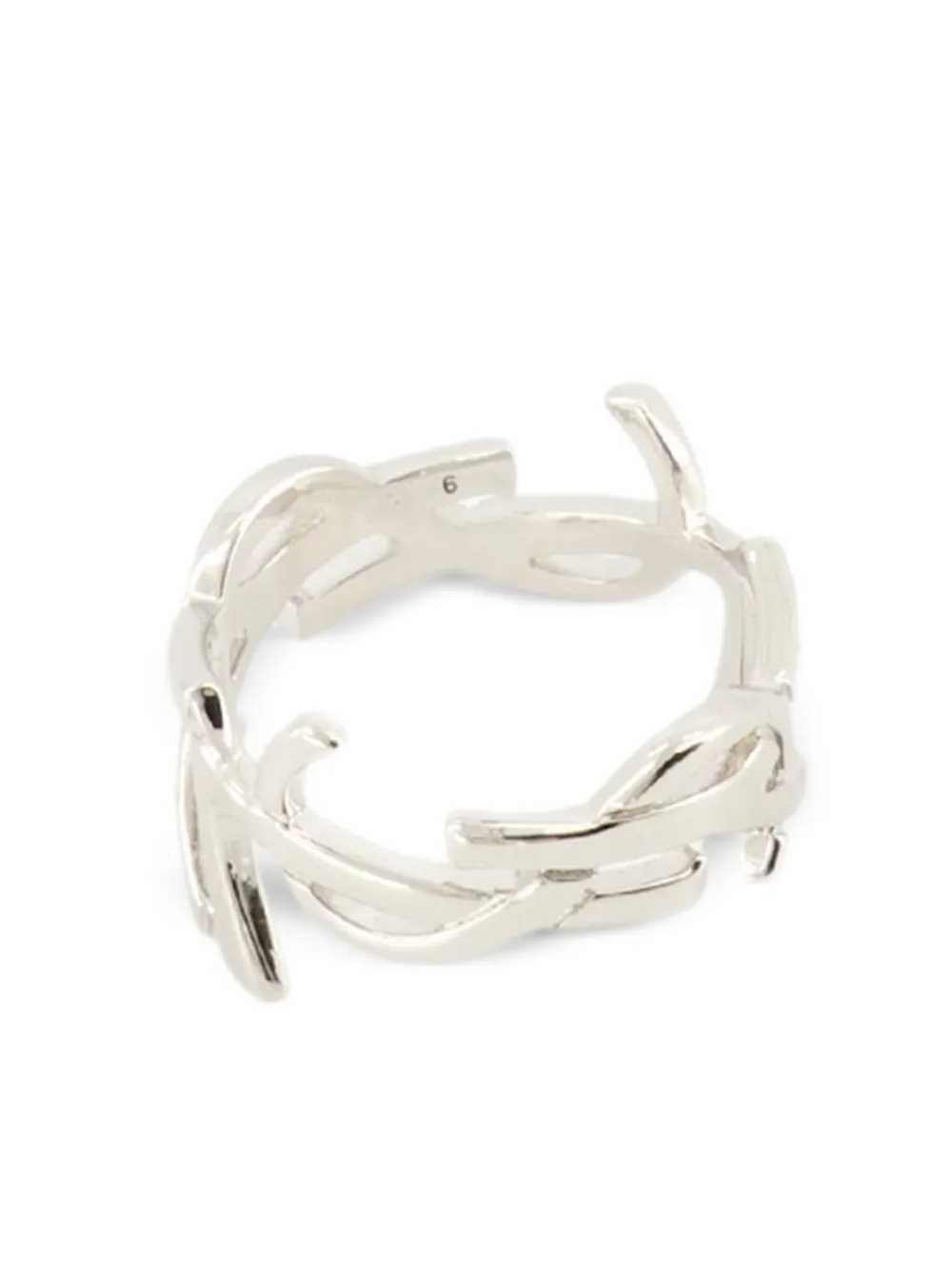 Saint Laurent Twist Ring | Silver | FARFETCH