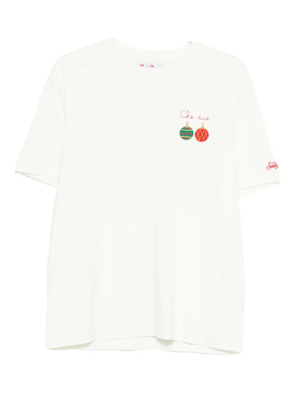 Mc2 Saint Barth Embroidered Arnott T-shirt In White