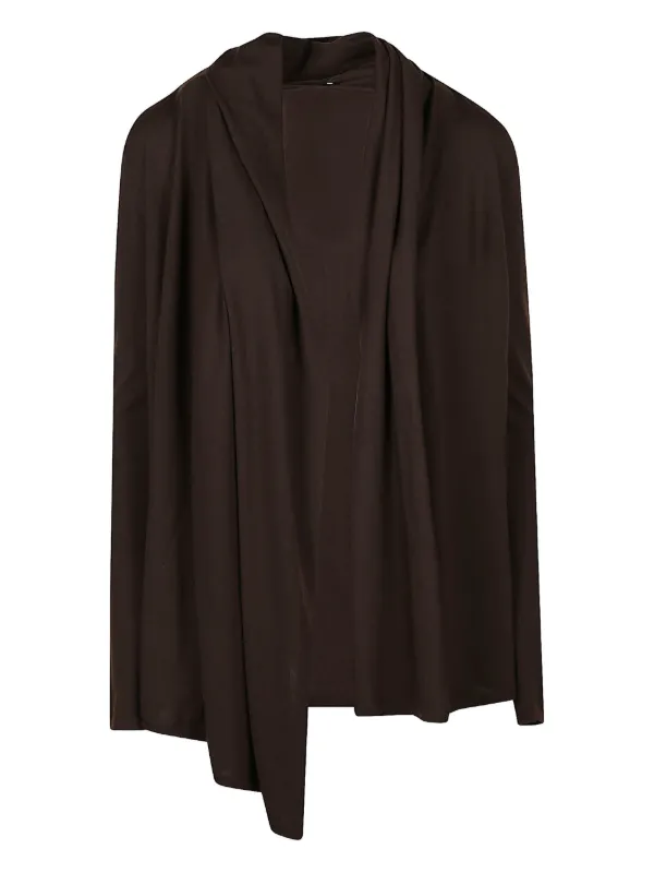 Petar Petrov Cowl Neck Blouse in Brown