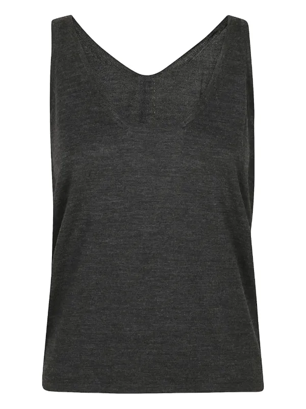 Petar Petrov V-neck Top in Grey