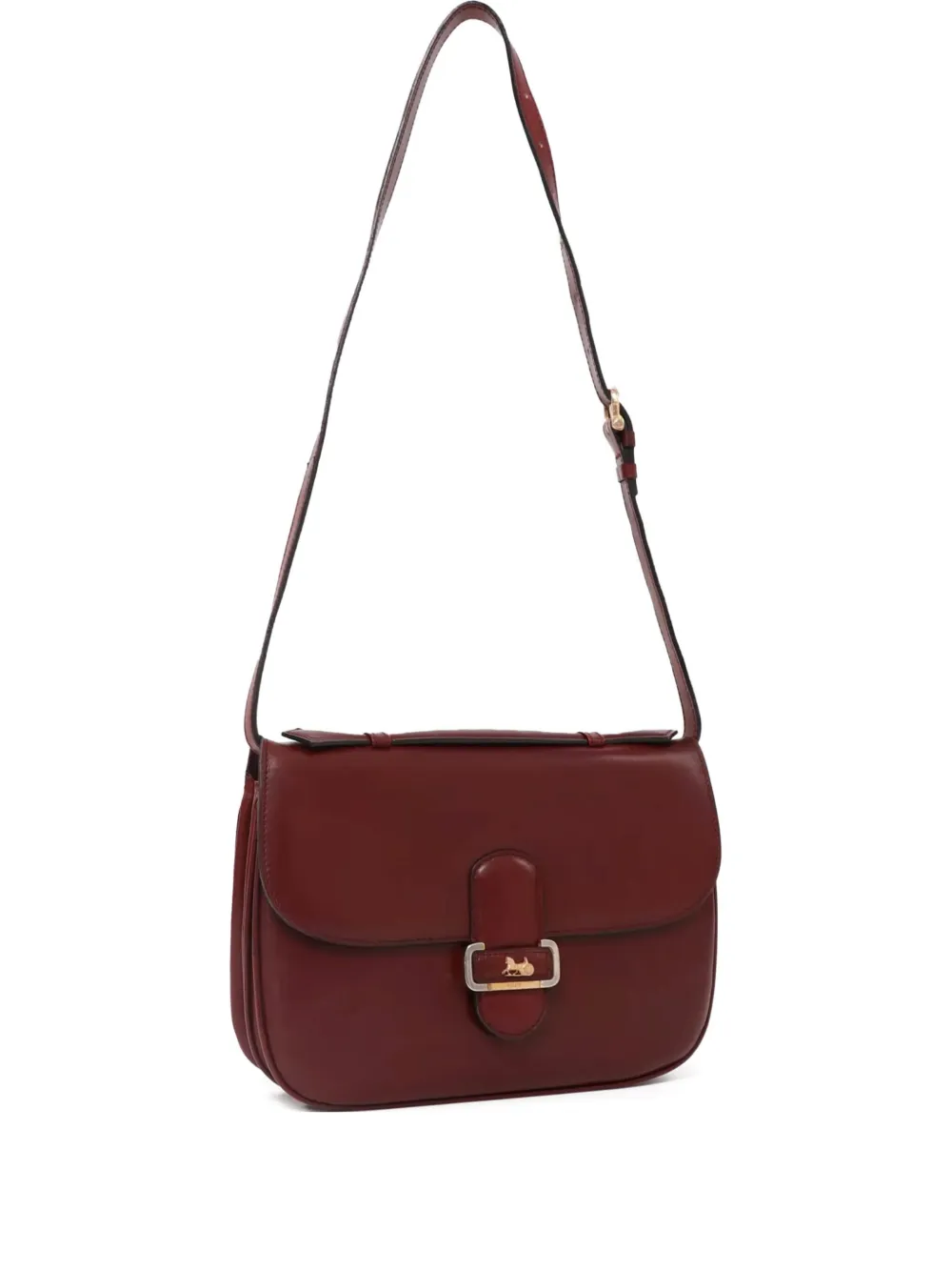 Celine Pre-Owned 1980s Caleche レザーショルダーバッグ - レッド Celine Pre-Owned 1980s Caleche レザーショルダーバッグ - レッド