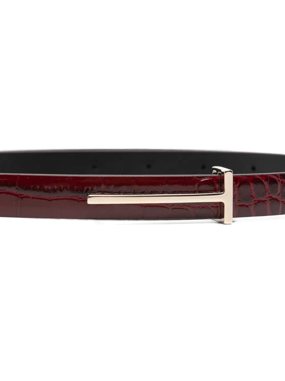 TOM FORD Riem met logogesp Rood