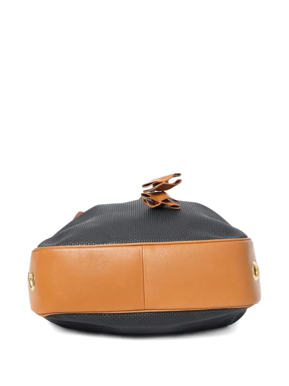 Pre-owned Saint Laurent Xtom Ford 2000s Drawstring Tote Bag In Black