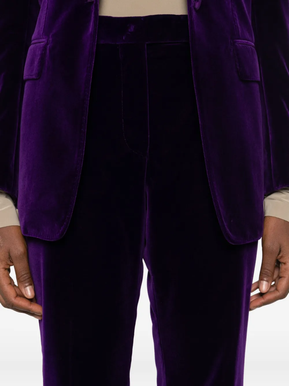 TOM FORD Fluwelen broek Paars