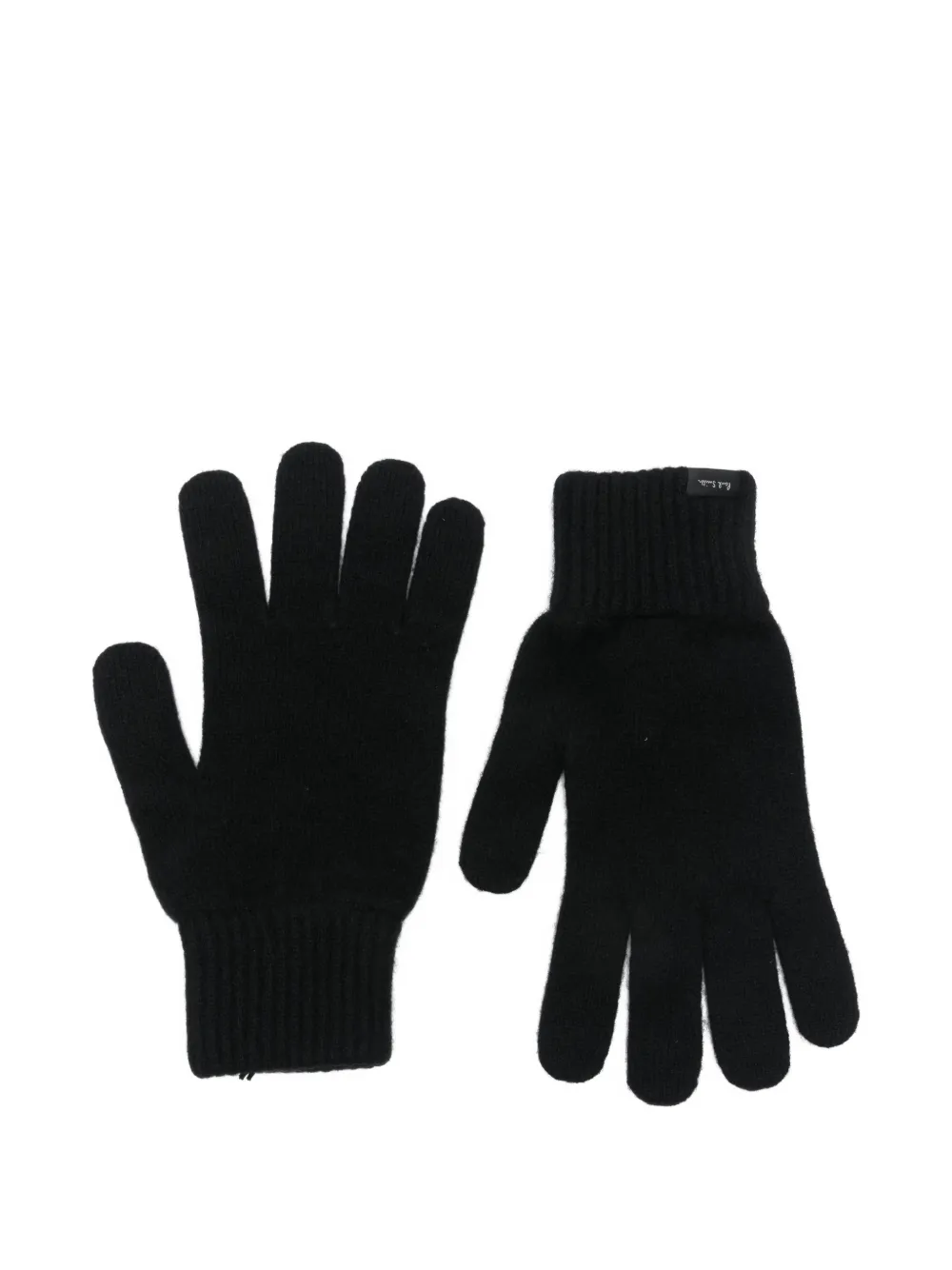 Paul Smith ribbed-trim gloves | noir | Image 1