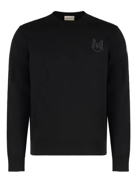 Moncler embroidery cotton sweater