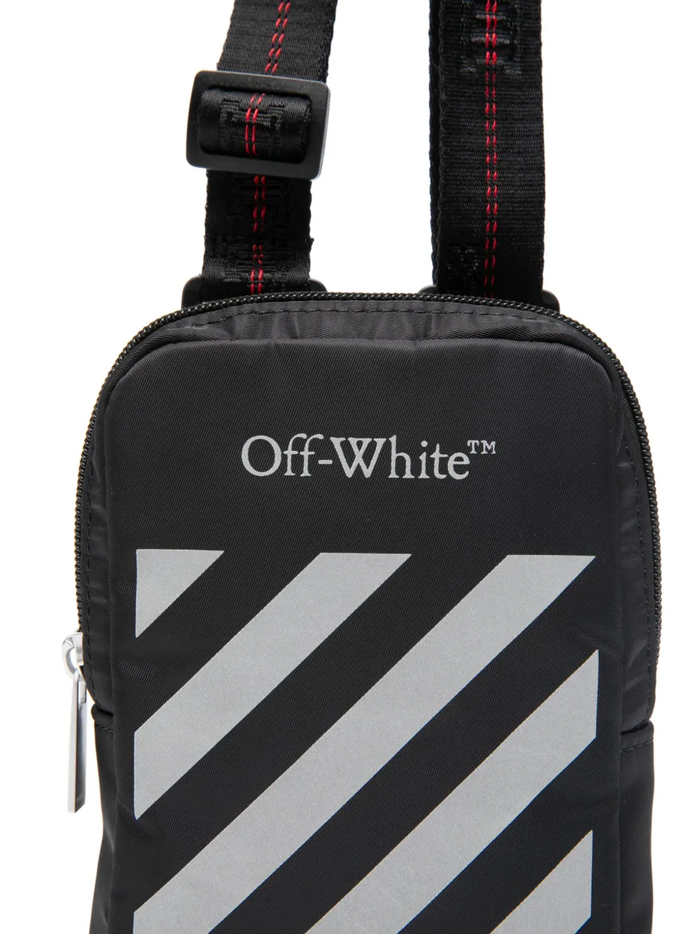 Off-White Kids Binder messengertas met Diag-streep Zwart