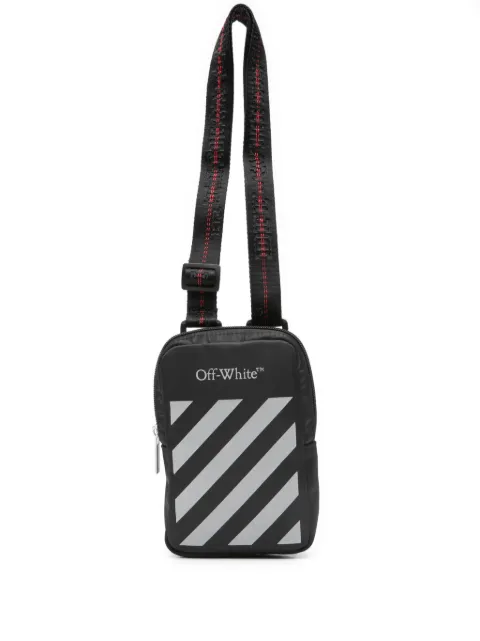 Off-White Kids Binder Diag-Stripe messenger bag