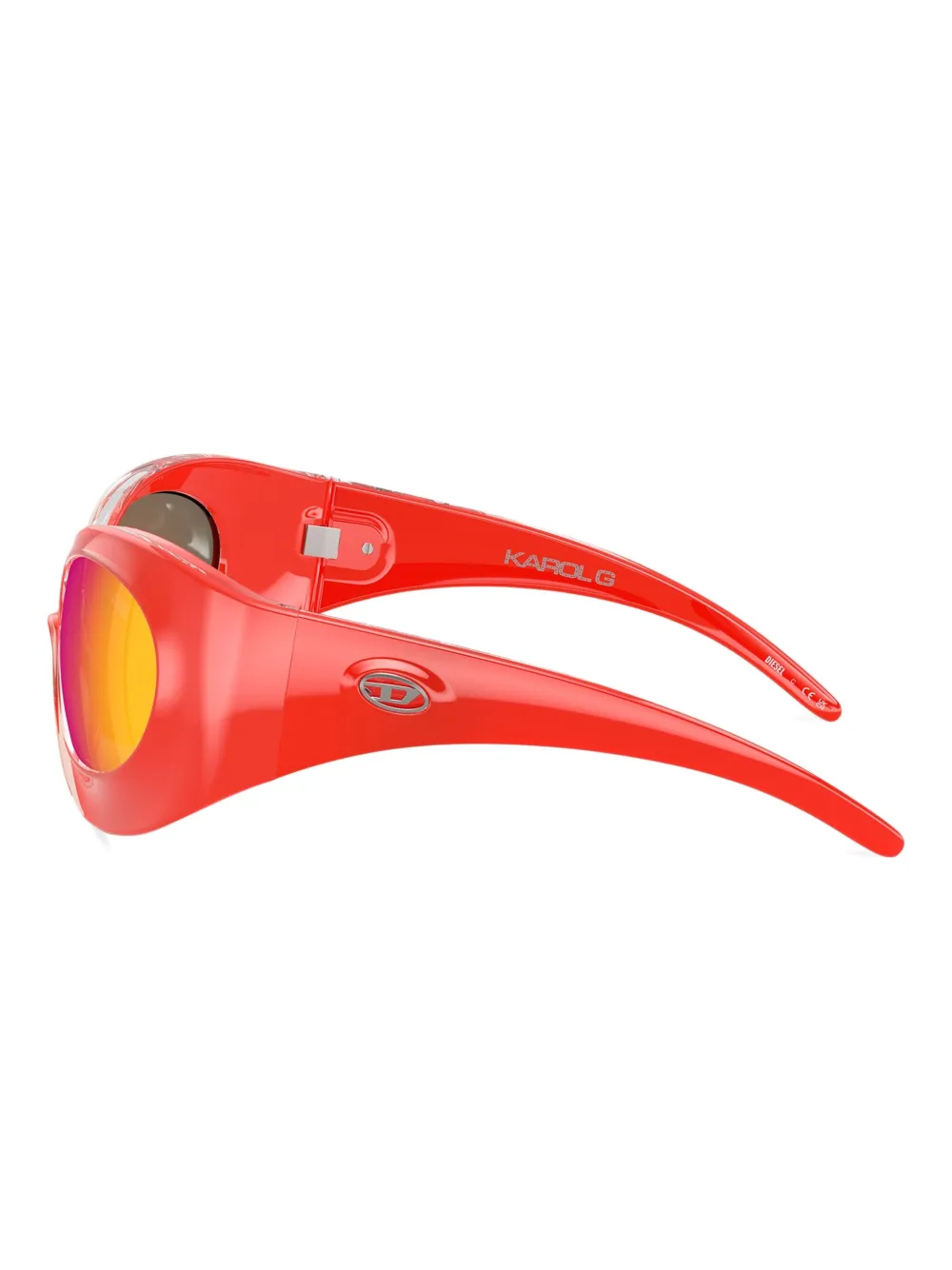Diesel x KAROLG zonnebril Rood
