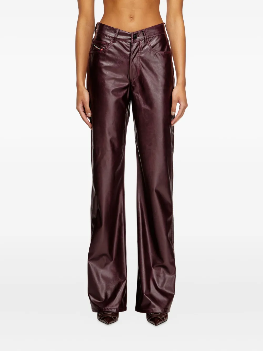 Diesel Fr-p-laom Trousers In Burgundy