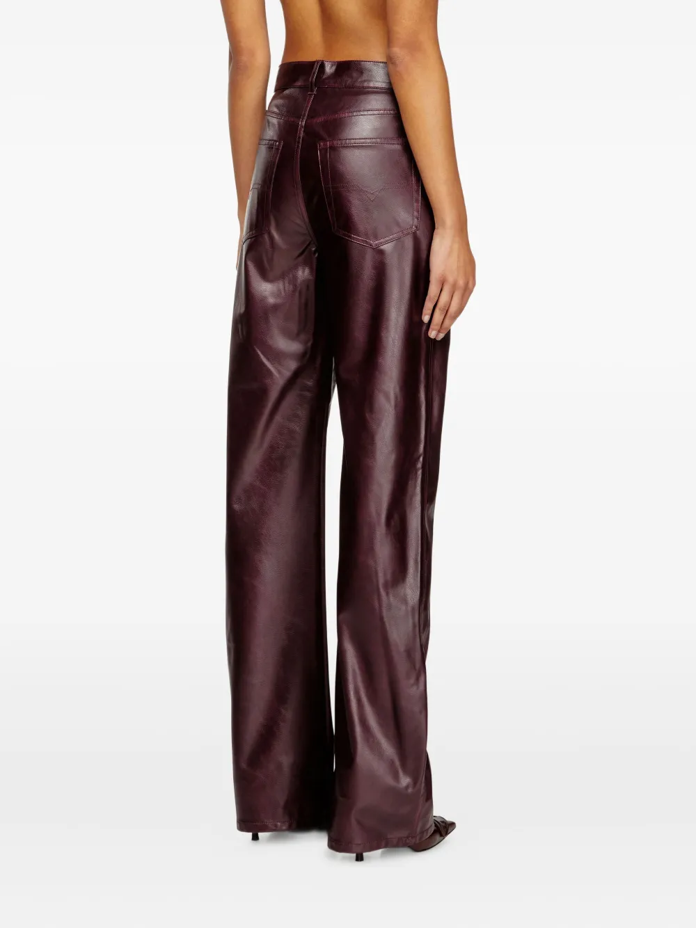 Diesel Fr-p-laom Trousers In Burgundy