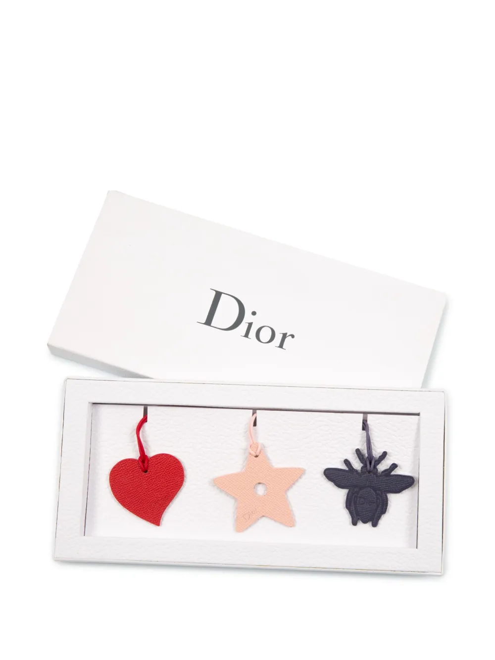 Christian Dior Pre-Owned 2000s レザーチャーム セット | レッド Christian Dior Pre-Owned 2000s レザーチャーム セット | レッド