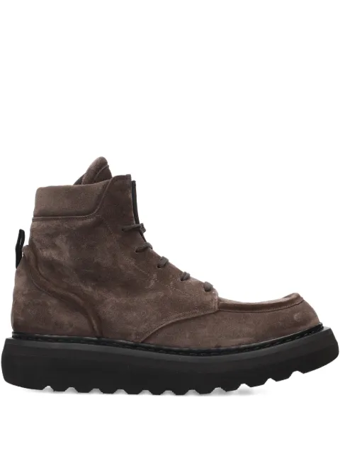 Premiata lace-up platform boots