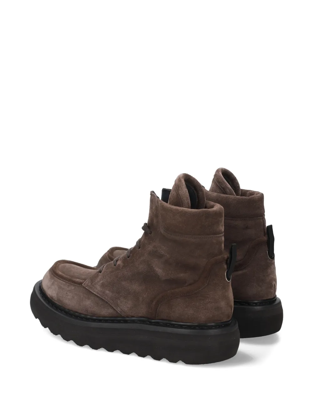 Premiata Laarzen met platform zool Bruin