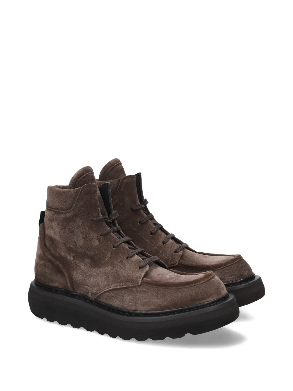 Premiata Laarzen met platform zool Bruin