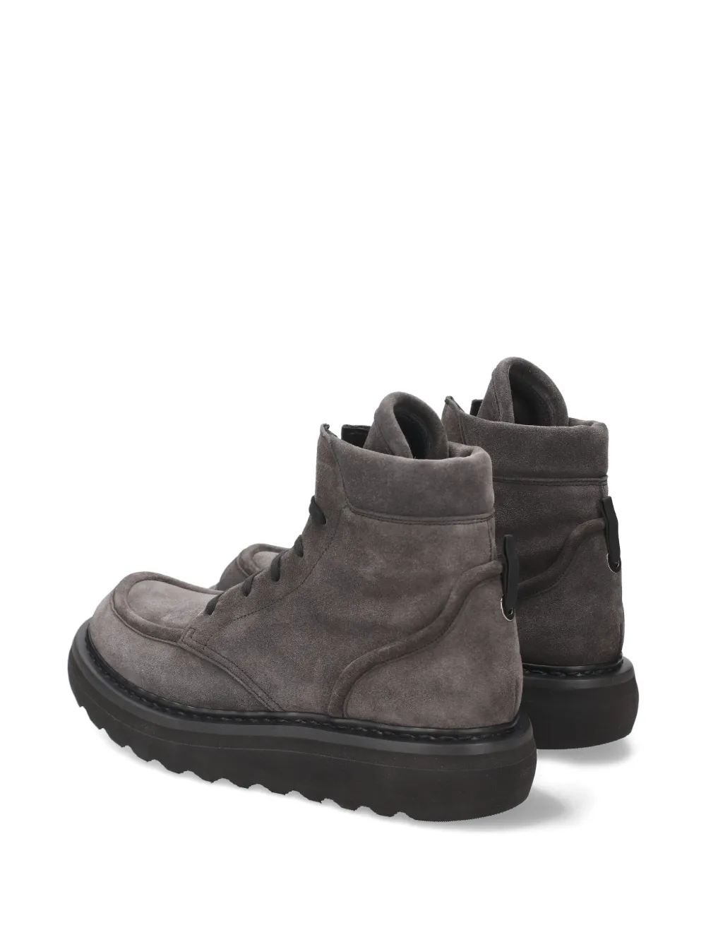 Premiata lace-up platform boots Grijs
