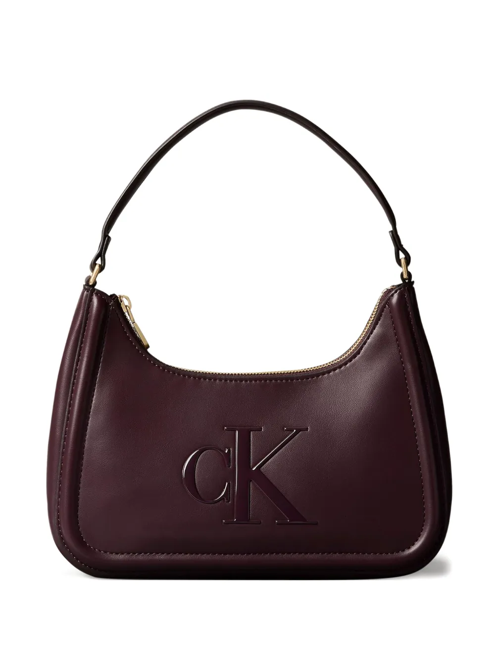 Calvin Klein logo-embossed satchel bag | Purple | Image 1
