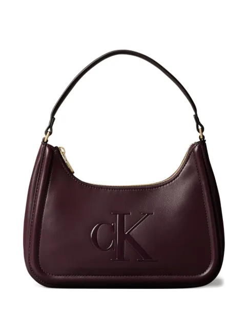 Calvin Klein logo-embossed satchel bag