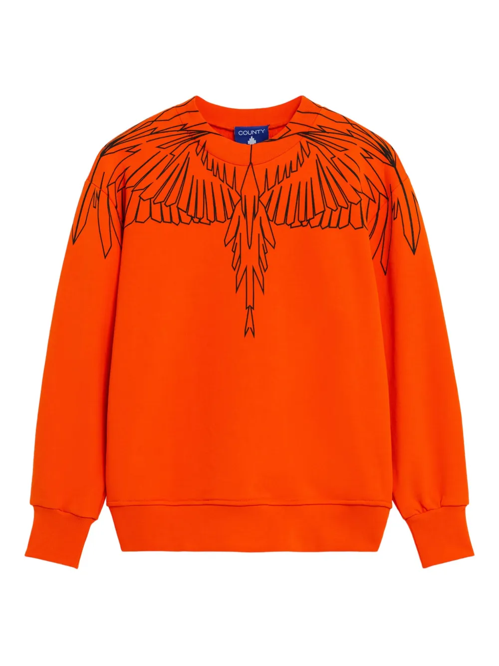 County Of Milan Kids' Wings Graphic Sweatshirt In Orange