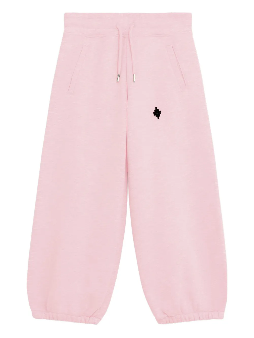 County Of Milan Kids' Drawstring Graphic Trousers In Pink