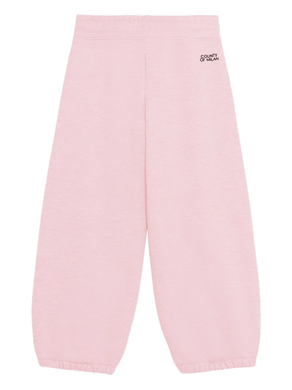County Of Milan Drawstring Graphic Trousers In Pink