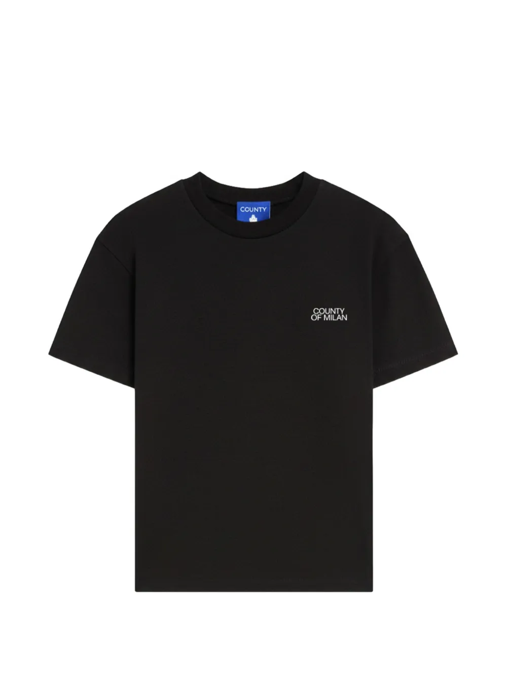 COUNTY OF MILAN KIDS logo T-shirt - Nero