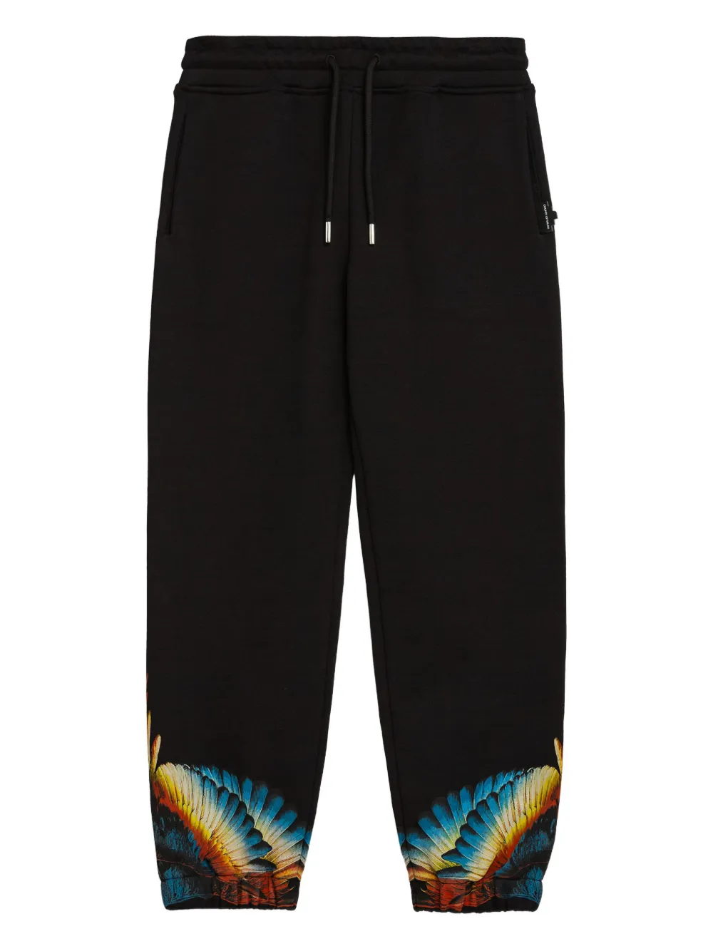County Of Milan Kids' Drawstring Graphic Trousers In Black
