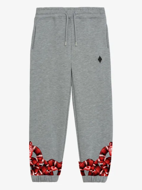 COUNTY OF MILAN KIDS snake-print track pants