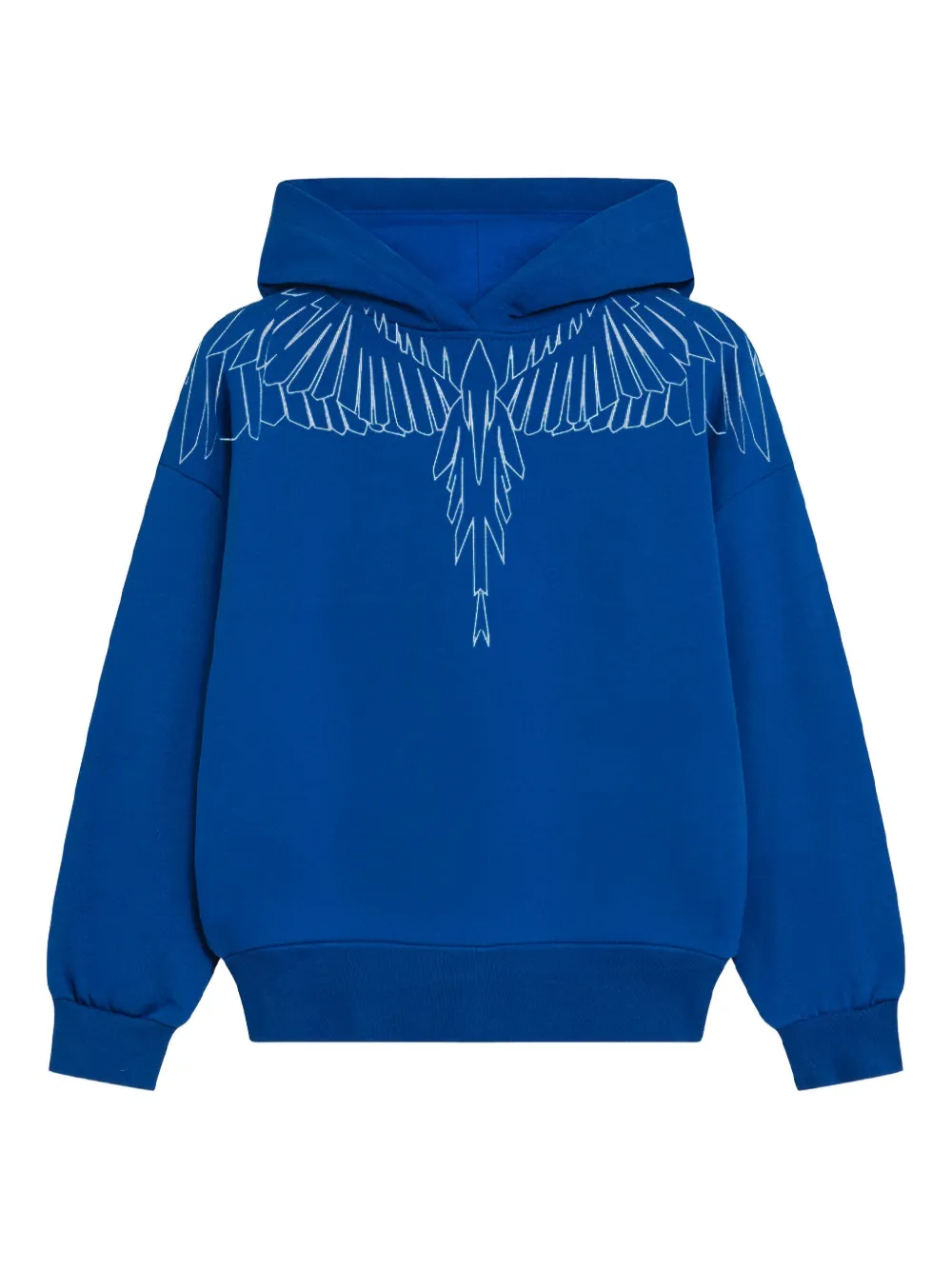 County Of Milan Kids' Geometric-print Hooded Hoodie In Blue