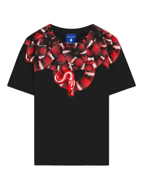 COUNTY OF MILAN KIDS snake-graphic T-shirt