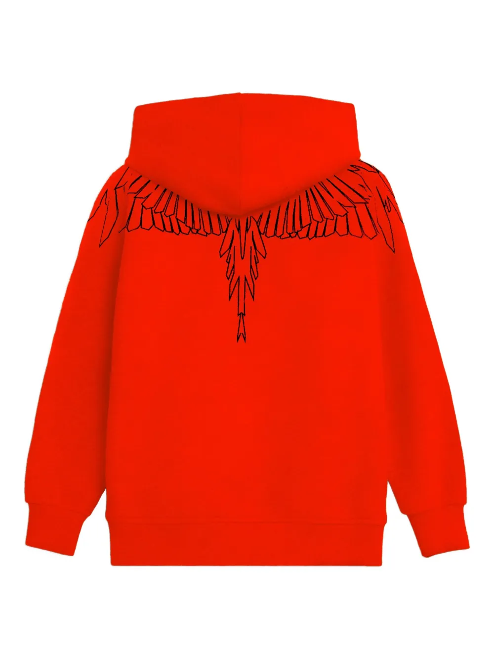 County Of Milan Geometric-print Hooded Hoodie In Red