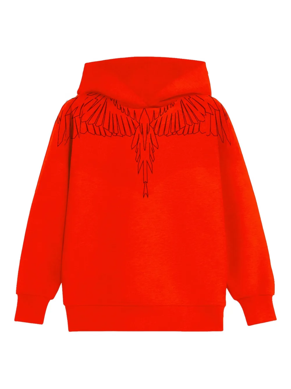County Of Milan Kids' Geometric-print Hooded Hoodie In Red