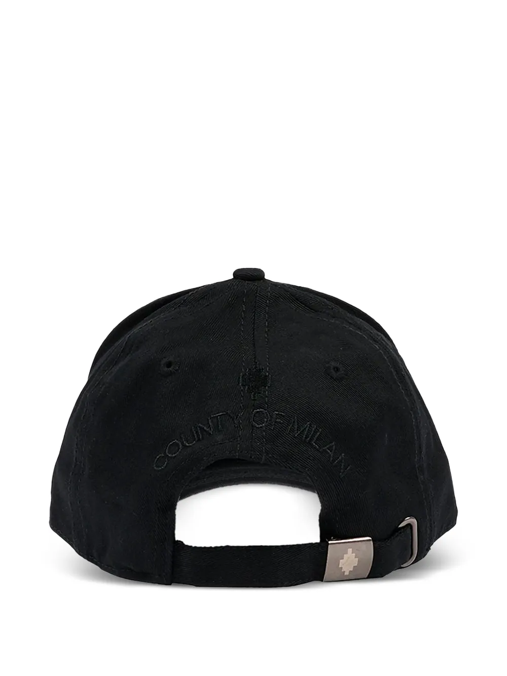 COUNTY OF MILAN KIDS logo-embroidery hat - Zwart