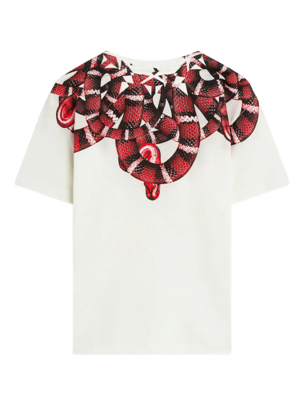 County Of Milan Snake Graphic T-shirt In White