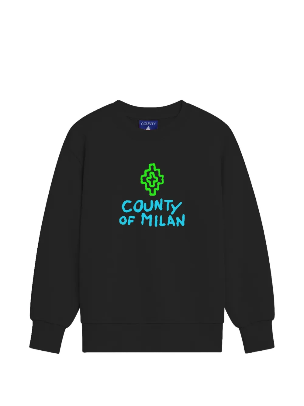 COUNTY OF MILAN KIDS graphic crewneck sweatshirt - Nero